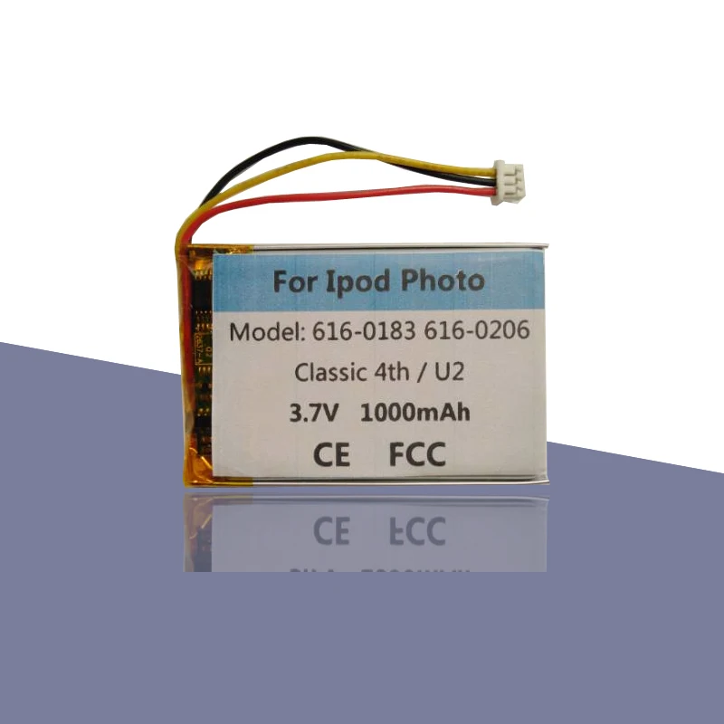 Распродажа 616-0206 1000 мАч аккумулятор для Apple Ipod Classic 4-го поколения/фото U2 A1059 20 40 Гб
