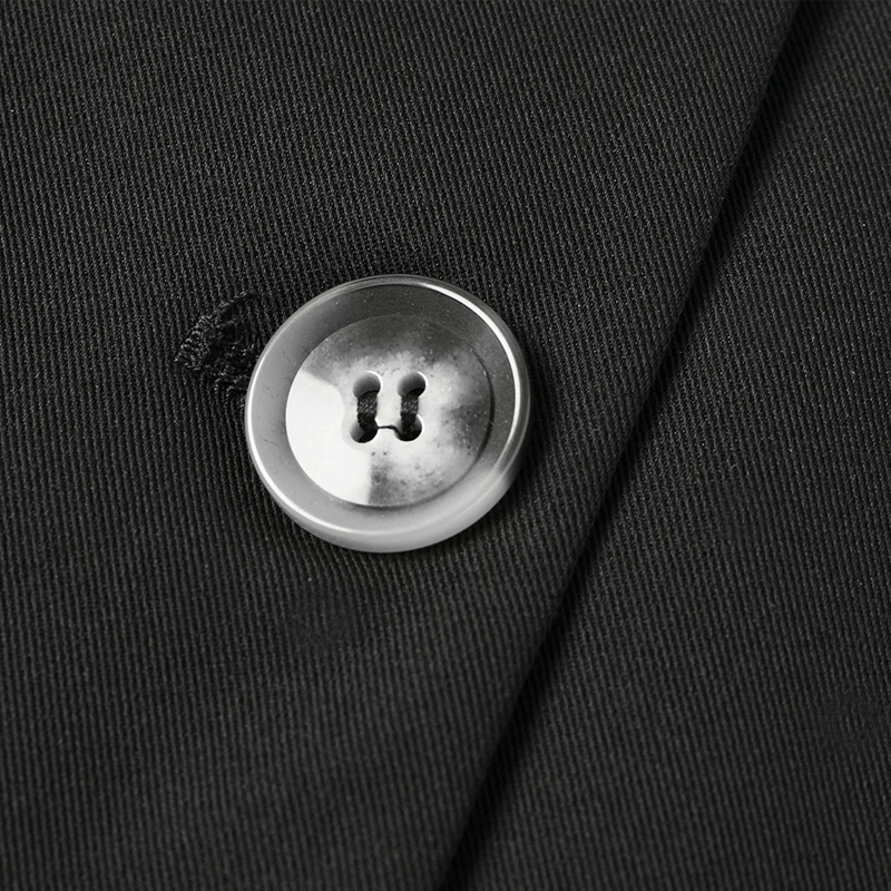 Женский блейзер с карманами Черный винтажный пиджак свободного покроя