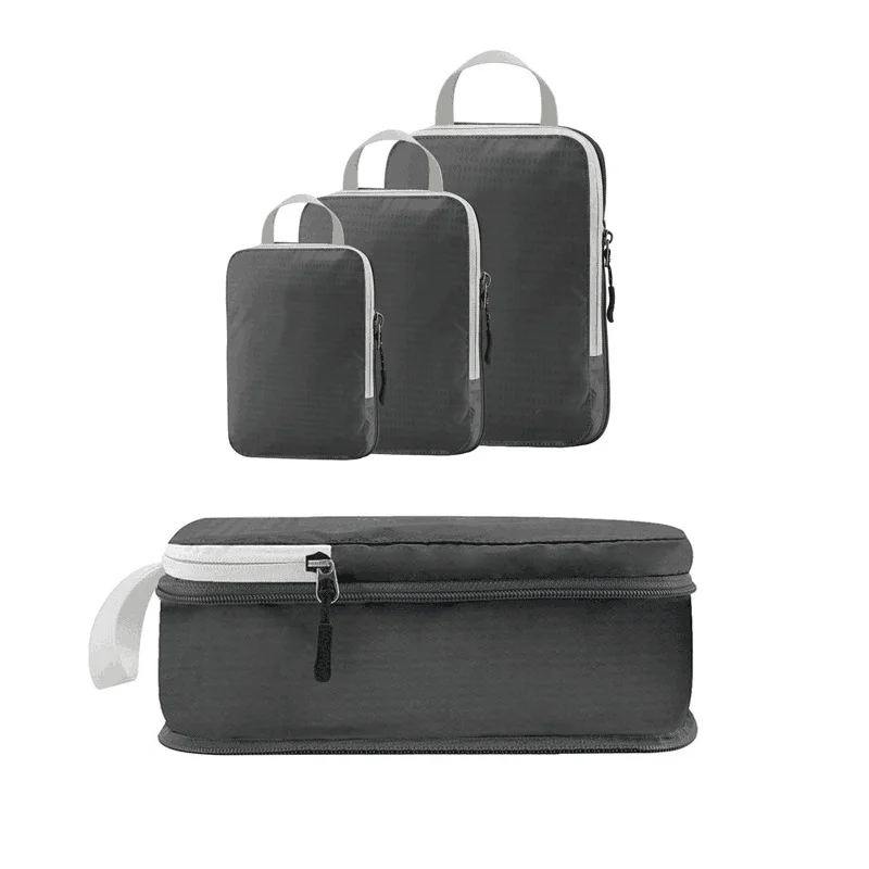 3 Teile/satz Kompressible Reisetasche Organizer Wasserdicht Nylon Reise Set Kleidung Gepäck Koffer Lagerung Kit Pouch Verpackung Cube