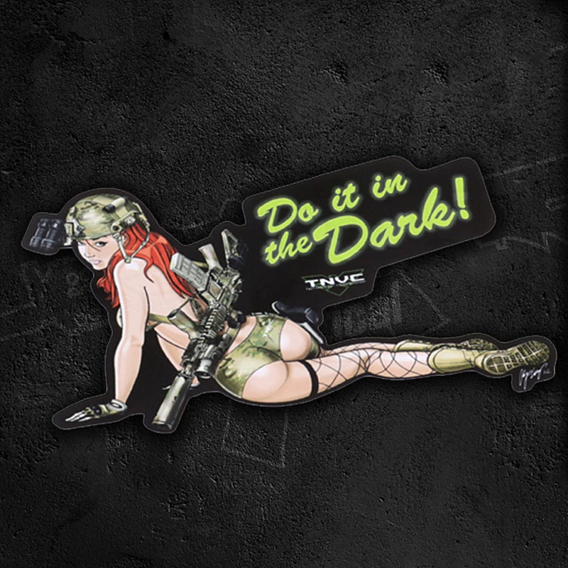 3 шт. TNVC Ночное видение Тактический сексуальная девушка наклейки для автомобиля