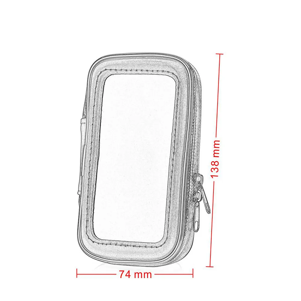 

Bicycle Motorcycle Phone Holder Bag Waterproof GPS Phone Case Bag Handlebar Rear View Mirror Stand Mount Support Bag For Yamaha