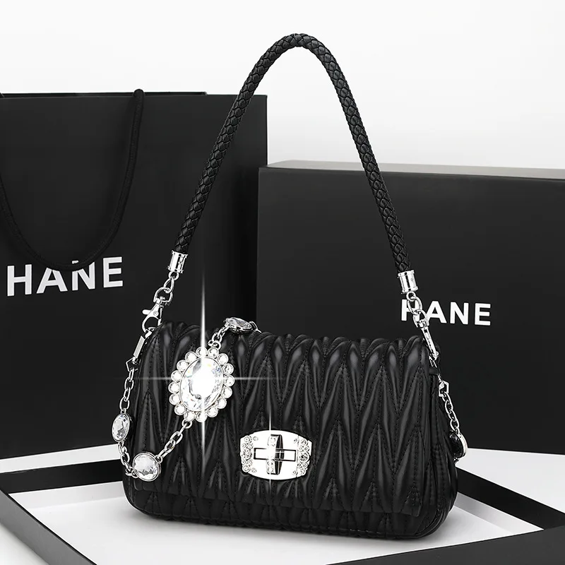 

Diamond Luxury Handbag for Women 2021 Leather Shoulder Bag Fashion Designer Ladies Clutch Bag Female Crossbody Bag Purse