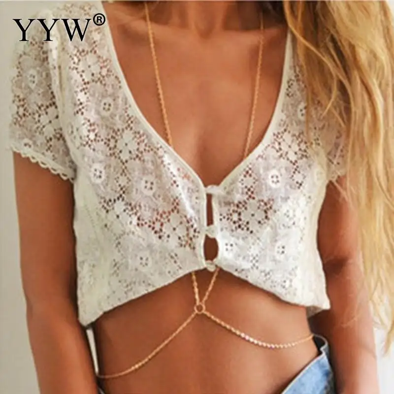 Сексуальное женское ожерелье-цепочка для тела Пляжная летняя одежда цепочки