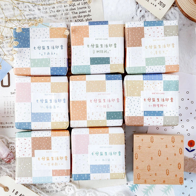 1 шт. винтажная серия Salt life Деревянный штамп DIY Ремесло Деревянные и резиновые