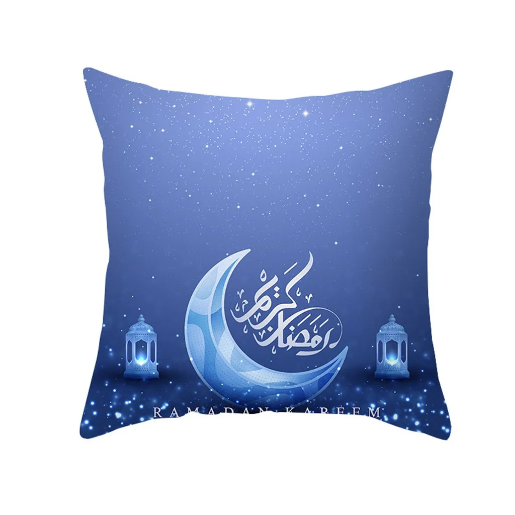 

Ouneed New modern unique moon blue cushion cover geometric floral decorative pillowcase living room sofa throw pillowcase