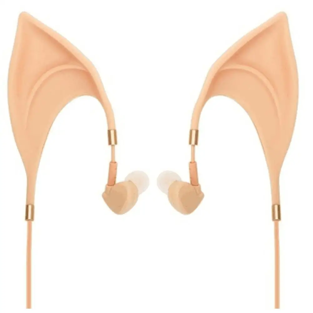 

3.5mm Cosplay Elf Ear Shape In-Ear Earphone Spirit Fairy Girl Headphone Gift