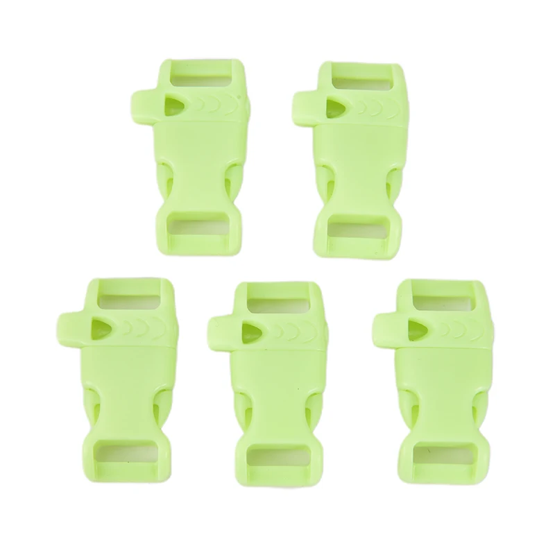 5 шт./упак. спасательный свисток пряжка Пластик изогнутые браслет с