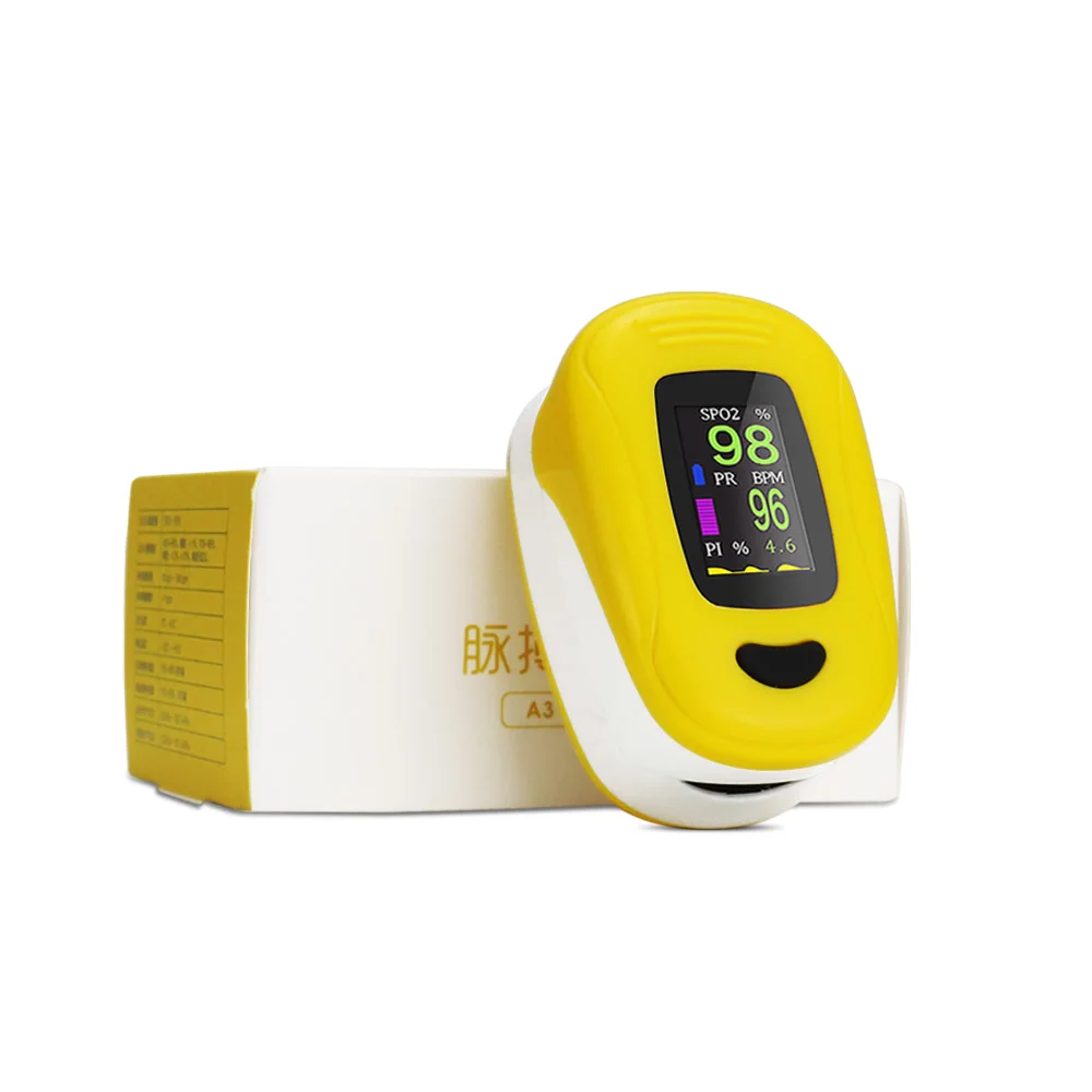 

Cofoe Household Digital Finger clip pulse Oximeter blood oxygen Heart Rate Saturation Meter with OLED Silicone Health Care CE