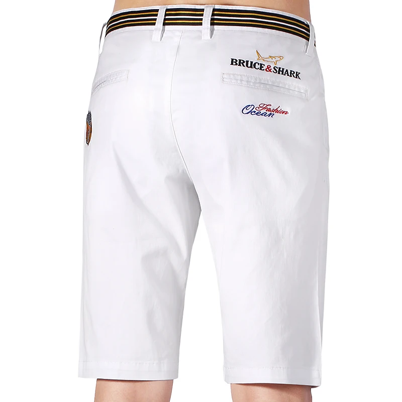 Мужские хлопковые шорты с длиной до колен Брюс &amp Shark повседневные Стрейчевые