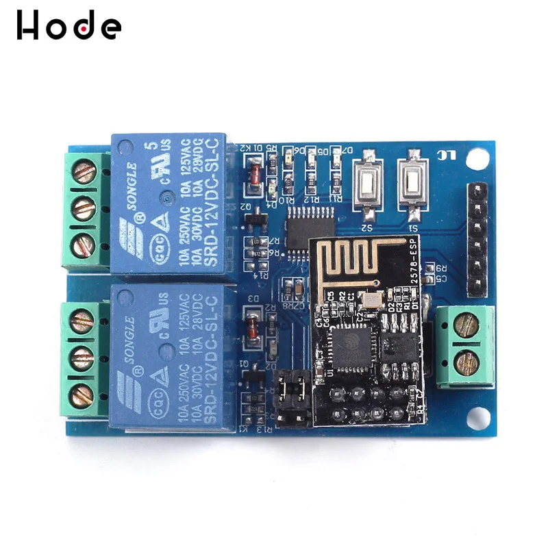 Реле канала 12 В 5 ESP8266 ESP 01 2 WiFi реле канальный релейный модуль для IOT Smart Home|Реле| |