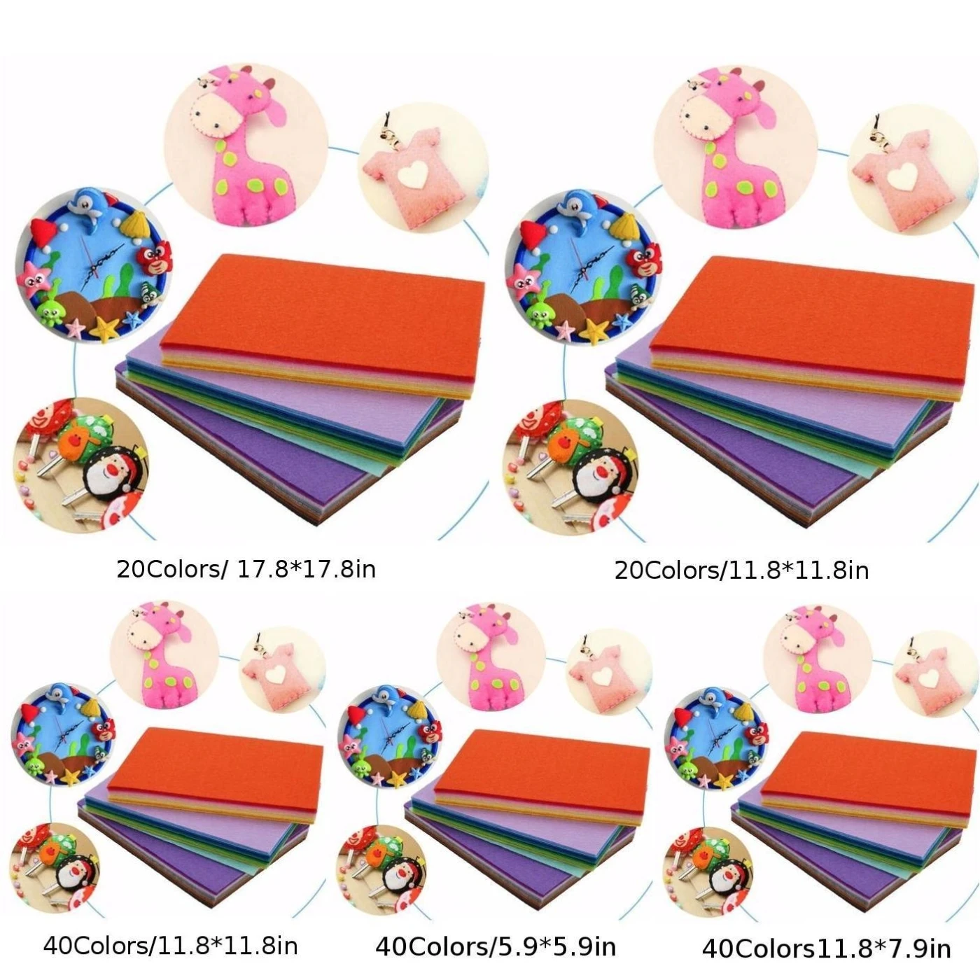 Основные инструменты войлочная ткань 40/20 цветов Смешанные DIY ремесла шитье