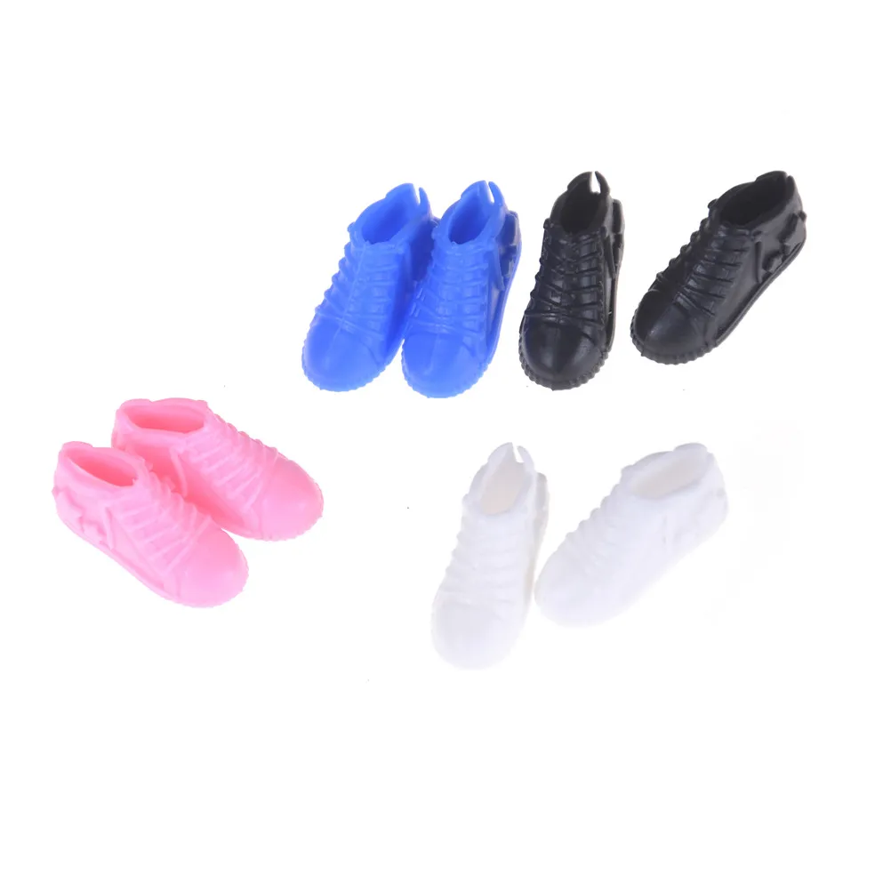 

4Pairs Colorful Fashion Sneackers For Doll Mini Toy Doll sport Shoes Accessories for 29-30cm doll