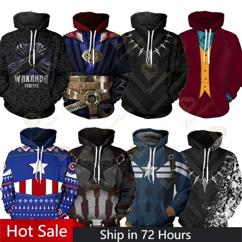 

Stars Captain Print Sweatshirt Hoodies Men and women Hip Hop Funny Streetwear Hoodies Sweatshirt For Couples Clothes