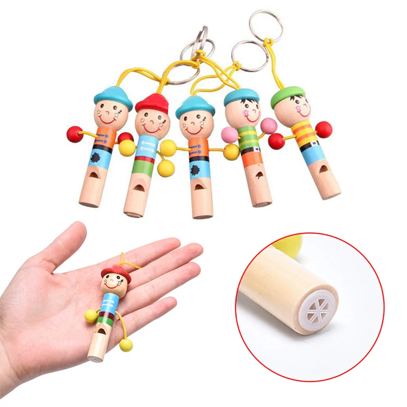 

Wooden Whistle Pirate Toy Funny Kid Children Musical Instrument Educational Toy