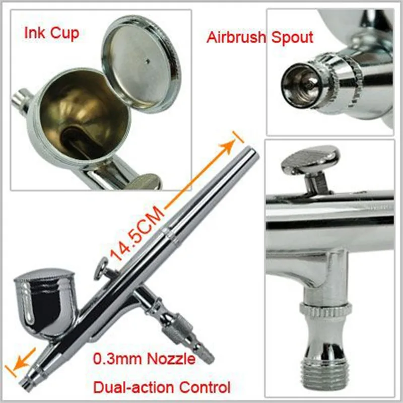 Onnfang Аэрограф Высокое качество одноцилиндровый поршневой компрессор 1/5HP масло