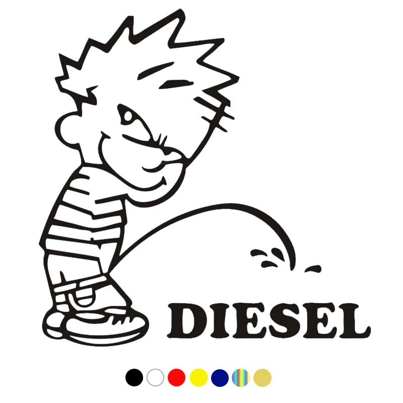 

CS-1763# 12x12 cm Baby Diesel funny car sticker waterproof vinyl decal for auto car stickers styling removable car decoration
