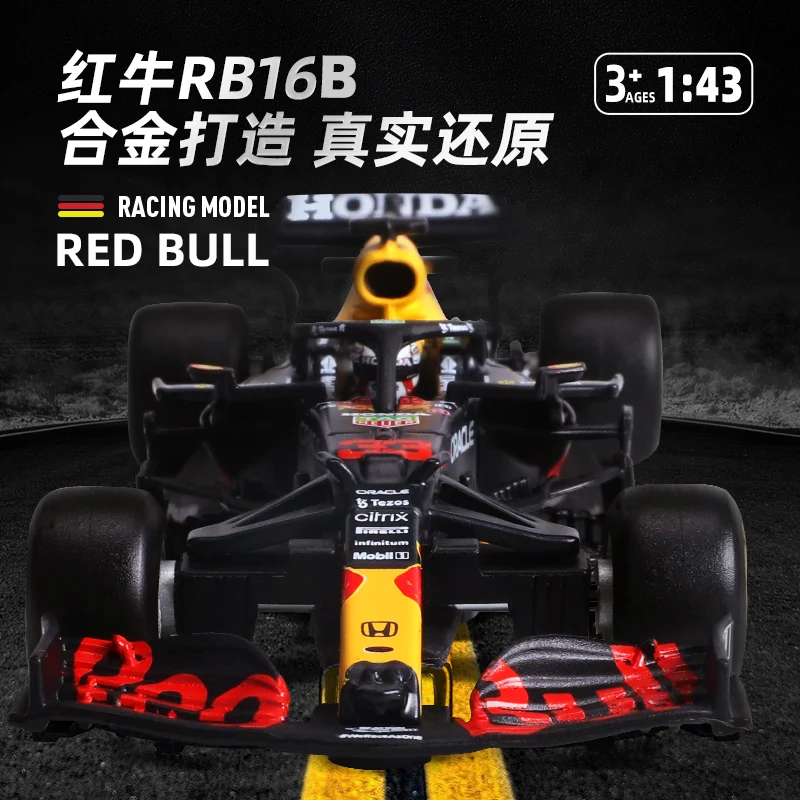 Bburago 1:43 Ferrari SF1000 SF21 Red Bull Racing RB16 2021 n. ° 33 y 11 vehículo de lujo de aleación fundido a presión coches modelo de juguete colección regalo