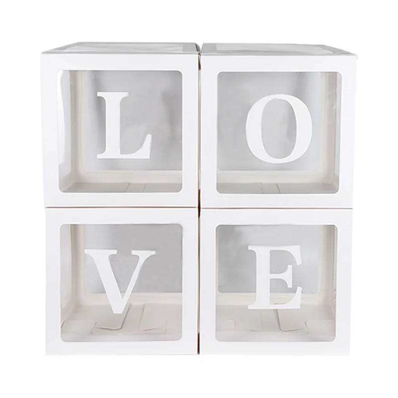 Украшение для свадебной вечеринки воздушный шар с дизайном любовь коробка