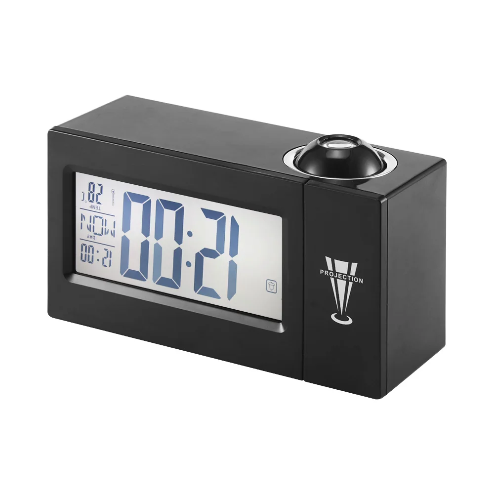 Настольные часы с ЖК дисплеем проекция температуры будильник цифровые функцией