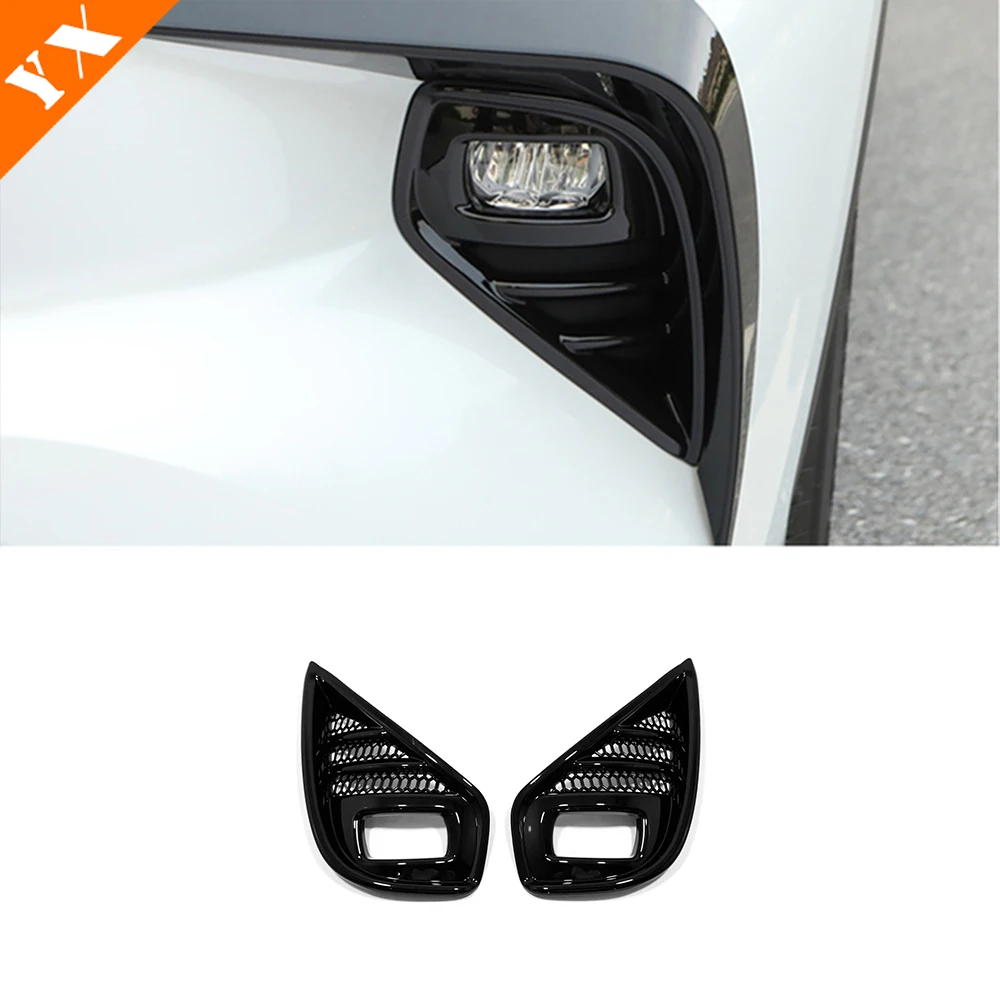 

Передняя противотуманная фара автомобиля, наклейка, Обложка, карбоновые Черные Аксессуары для Toyota Highlander Kluger GXL Hybrid 2022 2023