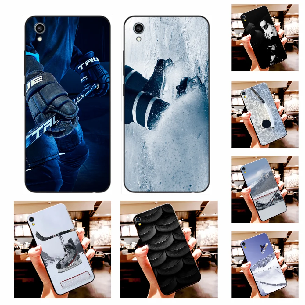 

NBDRUICAI Hot I Love ICE Hockey Soft black Phone Case For Vivo Y91c Y17 Y51 Y67 Y55 Y93 Y81S Y19 Y7S Case