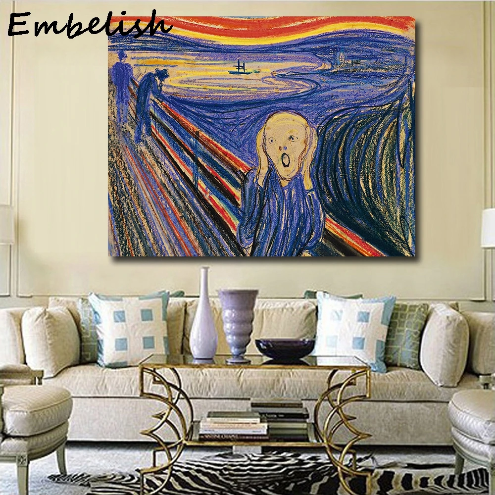 Картина маслом от Edvard Munch современные настенные художественные постеры для