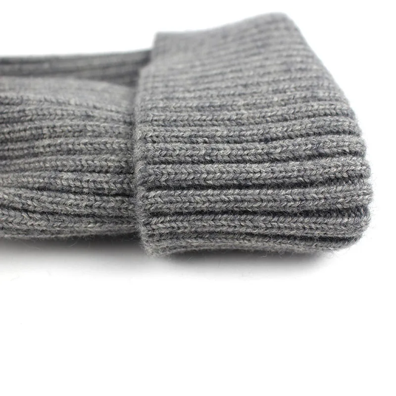 Minhui из натурального меха Шапки вязаные шапки Для женщин зимние шерстяные бини