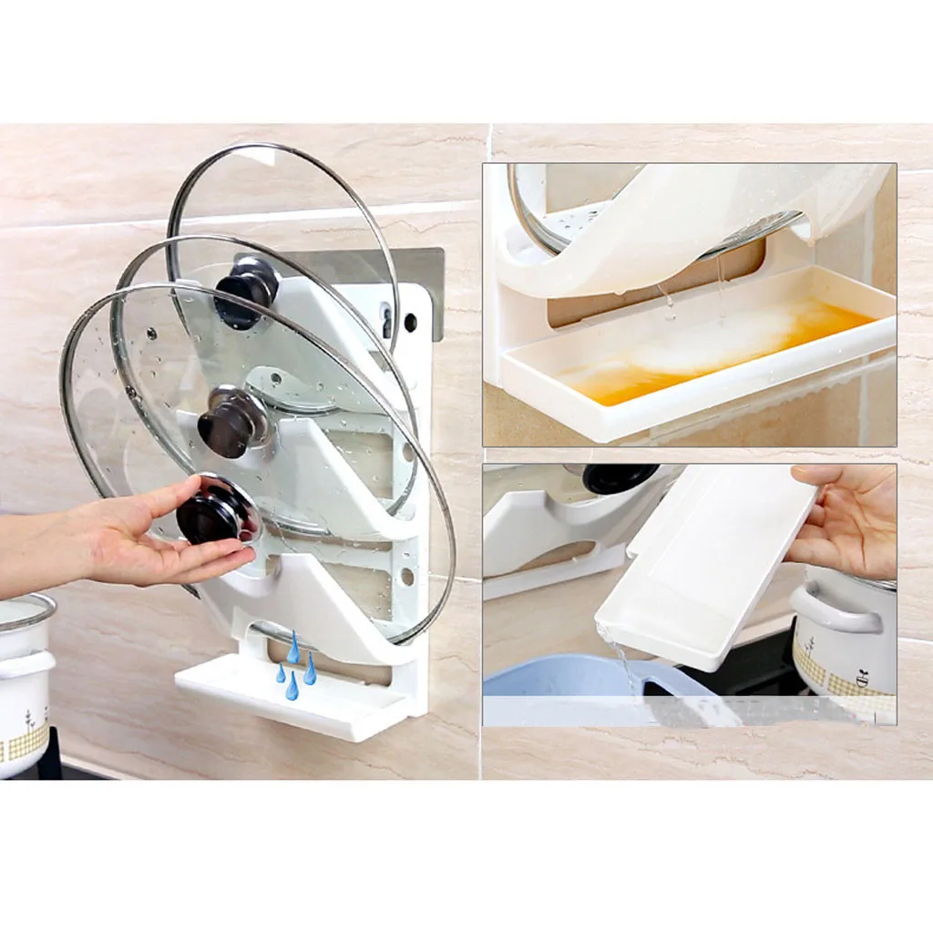 Кухонный органайзер шкаф полка для посуды один слив настенный кастрюля