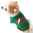 Рождественская Одежда для собак, хлопковая куртка для щенка, маленького размера, теплое пальто для бульдога, очень мягкая классическая зимняя одежда