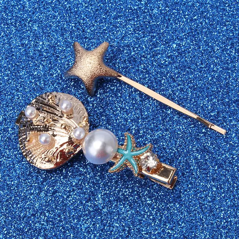 Новая модная Заколка-пряжка для женщин Ретро пляжная металлическая оболочка