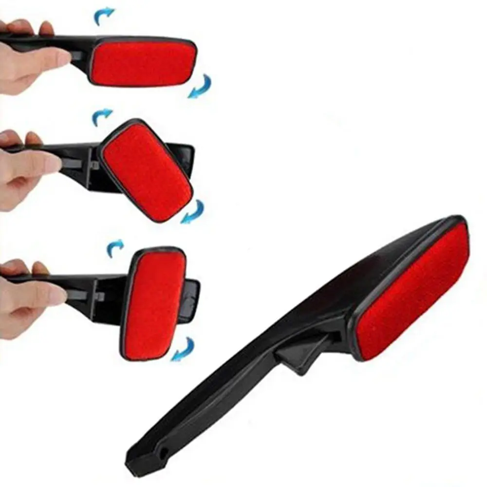 Rotatable brush 1 шт. пластиковый пух ткань одежда щетка для удаления пыли для домашних животных щетка для удаления волос сухая чистка Поворотное Колесо Одежда щетка для удаления пыли - Цвет: Rotatable brush