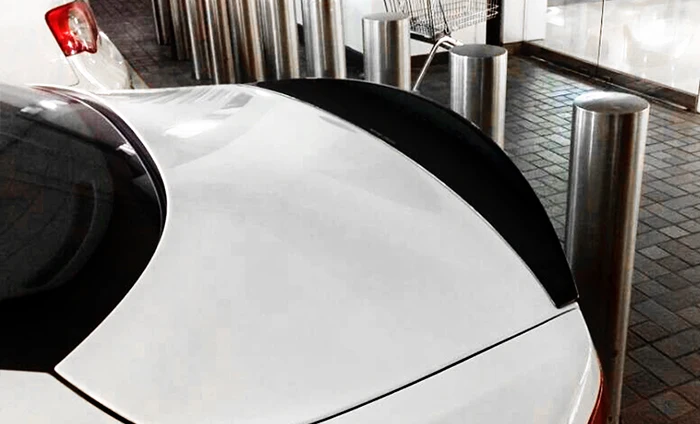 Для Maserati Gran Turismo MC Спорт линейное углеродное волокно задний багажник спойлер (не