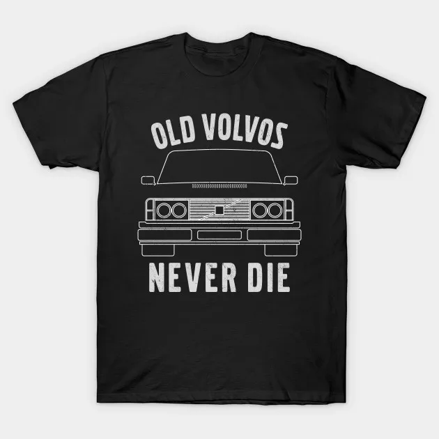 Мужская футболка Old Volvos Never Die(2) Футболка для женщин и мужчин|Мужские футболки| |