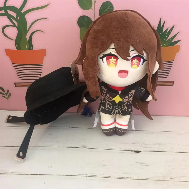 Genshin-figura de peluche de impacto Hu Tao, mu&ntilde;eco de peluche fantasma, almohada suave, colgante de Cosplay, regalo para ni&ntilde;os, colecci&oacute;n de Fans-1
