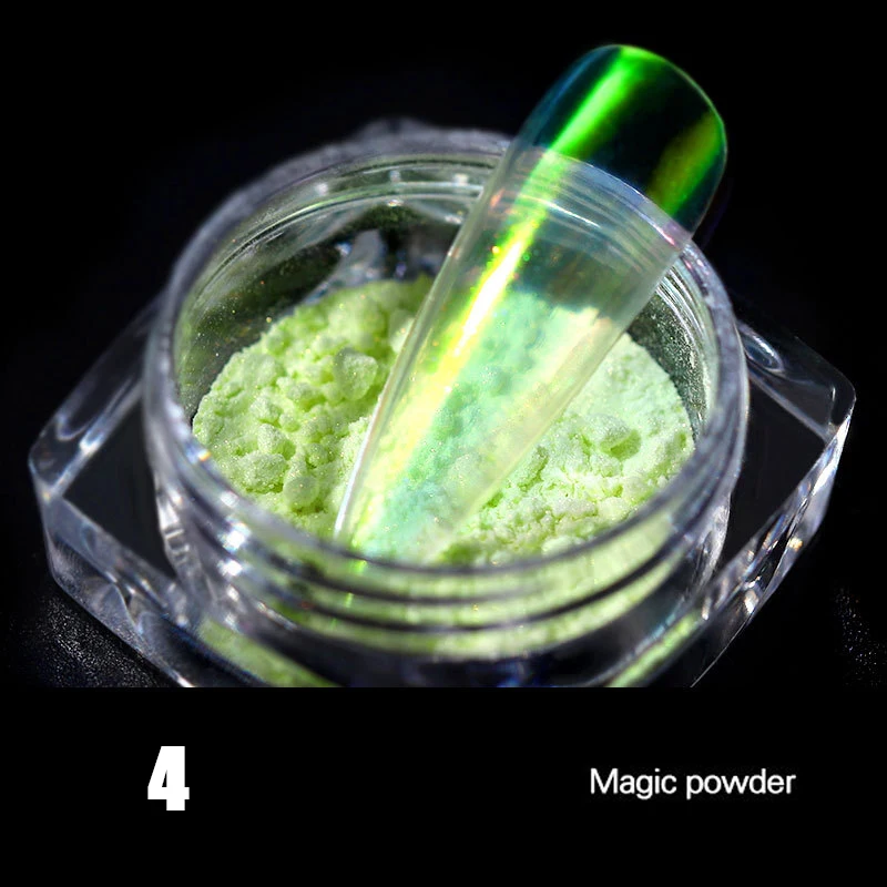 Aurora Powder Nail Glitter Manicure Pigment Mermaid Chrome Mirror ZG88 |