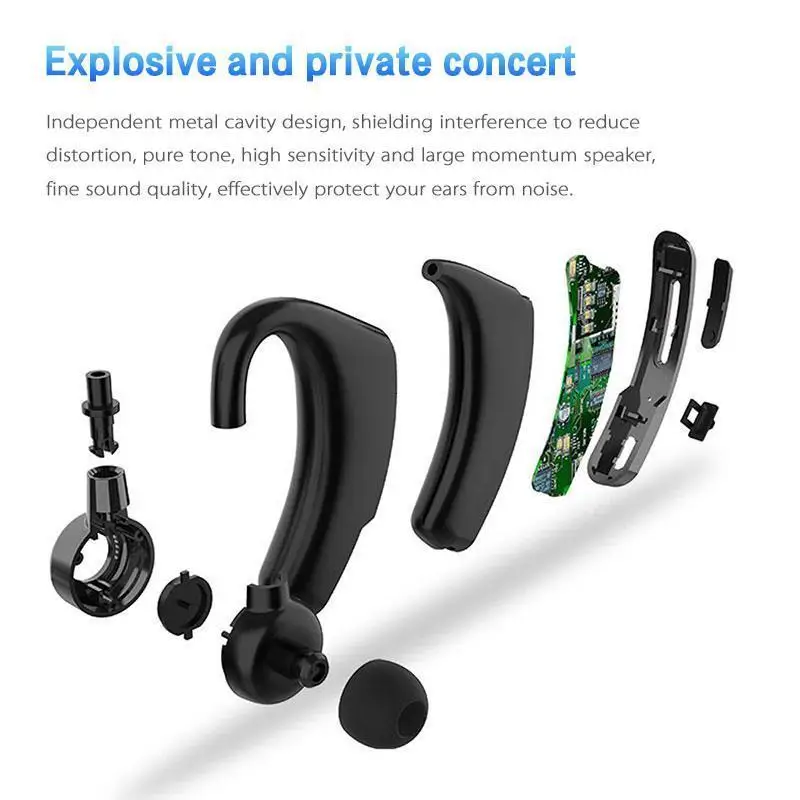 Новинка V9 беспроводные bluetooth-наушники с громкой связью, с управлением шумом, Бизнес Беспроводная bluetooth-гарнитура с микрофоном для спорта и вождения