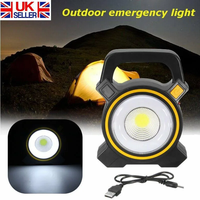 

USB Rechargeable 30W COB LED Flood Light Portable Outdoor Garden Work Spot Lamp