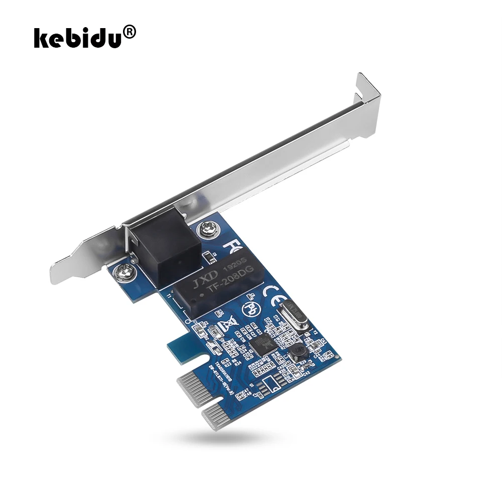 Kebidu Ethernet PCI Express E контроллер сетевой карты 10/100 Мбит/с RJ45 Lan адаптер конвертер для