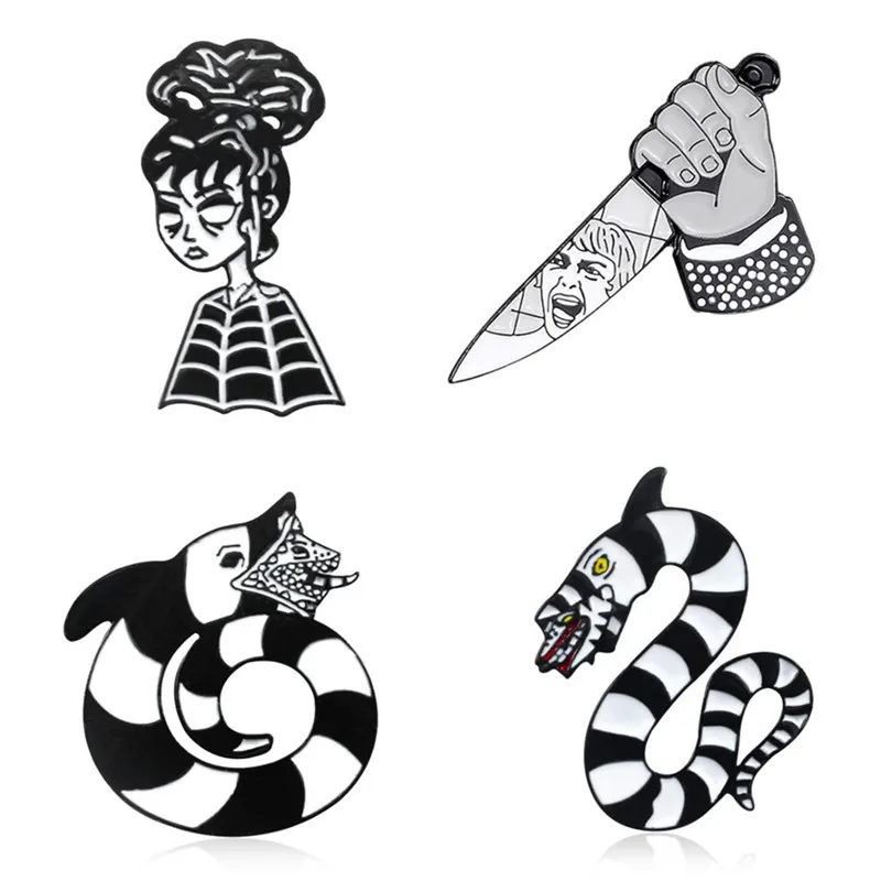 

Cartoons Pins Enamel Badges Brooches On Backpack Anime Snake Pin Enamel Brooch Badges For Women Vintage Decorative Badges Brooch