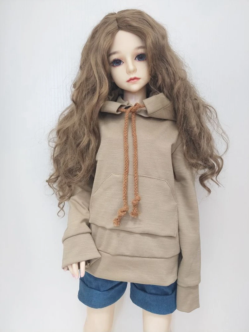 ZJF137-5 1/3, 1/4, 1/6, модная одежда для кукол, хлопковая футболка с коротким рукавом, однотонные аксессуары для кукол Bjd, детская одежда, игрушки - Цвет: ZJF137-5
