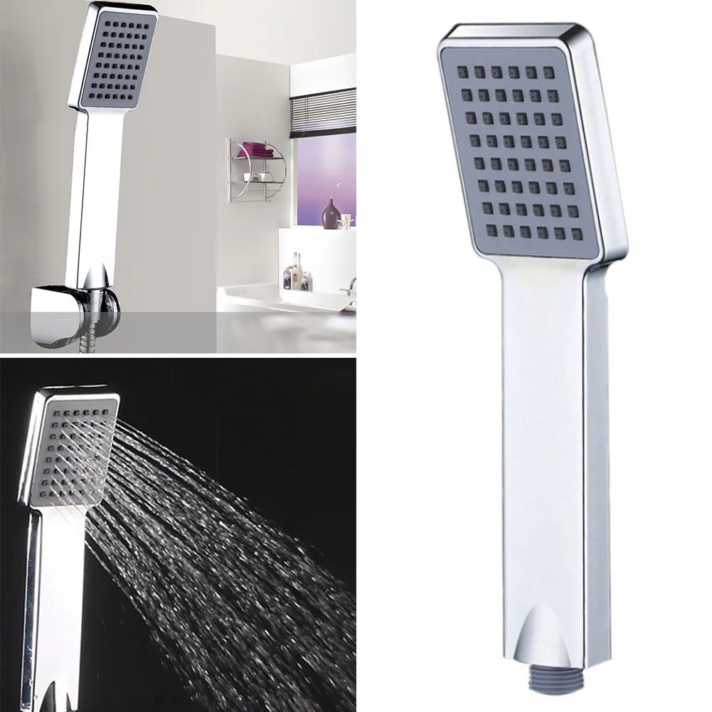 

ABS Hand Held Shower Sprayer High Pressure Shower Head Rainfall Universal Bathroom Accessories Shower Head Water Saving Flow