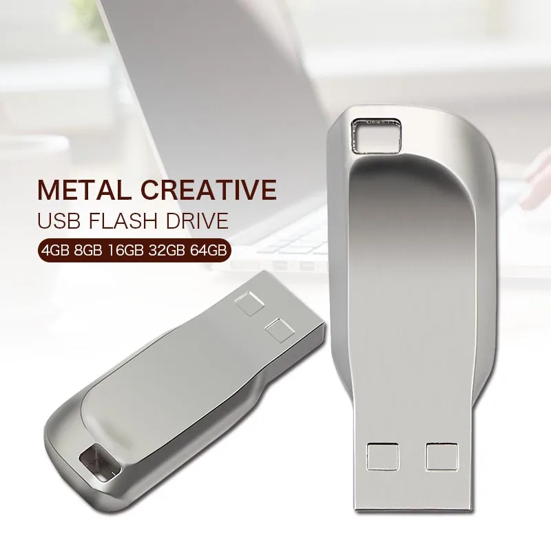 

Новейший металлический водонепроницаемый USB флеш-накопитель, Металлический Высокоскоростной флеш-накопитель 128 ГБ, 16 ГБ, 8 ГБ, 4 Гб, USB флеш-на...