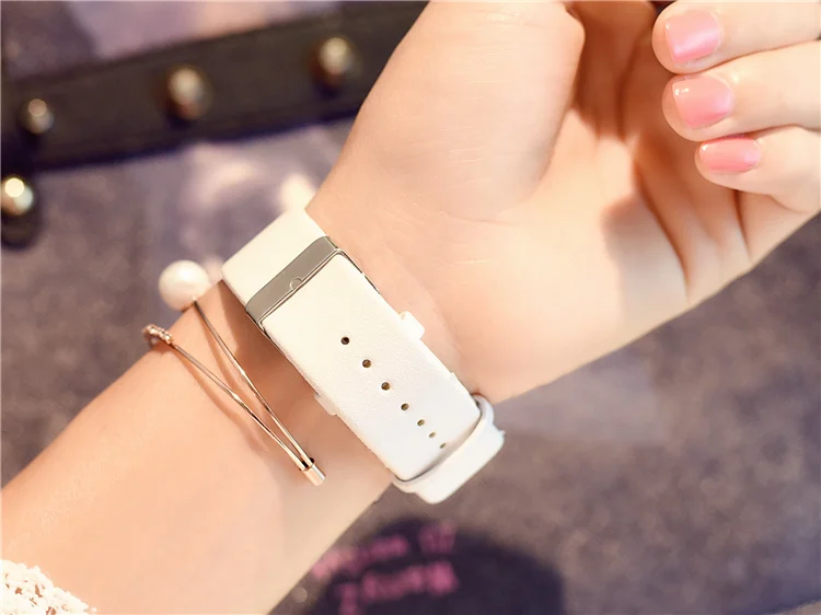 Горячая Распродажа модные женские часы Роскошные кожаный ремешок ЖЕНСКИЕ