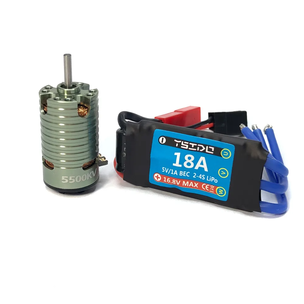 Rocket Mini 1410 1/24 кв 1/28 1/32 бесщеточный двигатель 18A ESC для Kyosho Mr03 Pro Atomic DRZ