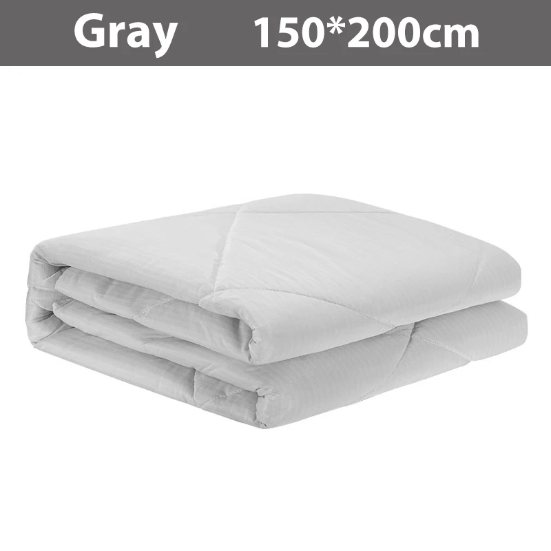 Original Xiaomi 8H antibacterial Cool feeling thin quilt Breathable Dry bacteriostatic Bedding Quilt for adult child Summer home - Цвет: Gray 150-200