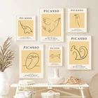 Абстрактные постеры и принты Пикассо, слон, сова, голубь, кот в скандинавском стиле, настенная живопись на холсте, настенные картины для декора гостиной