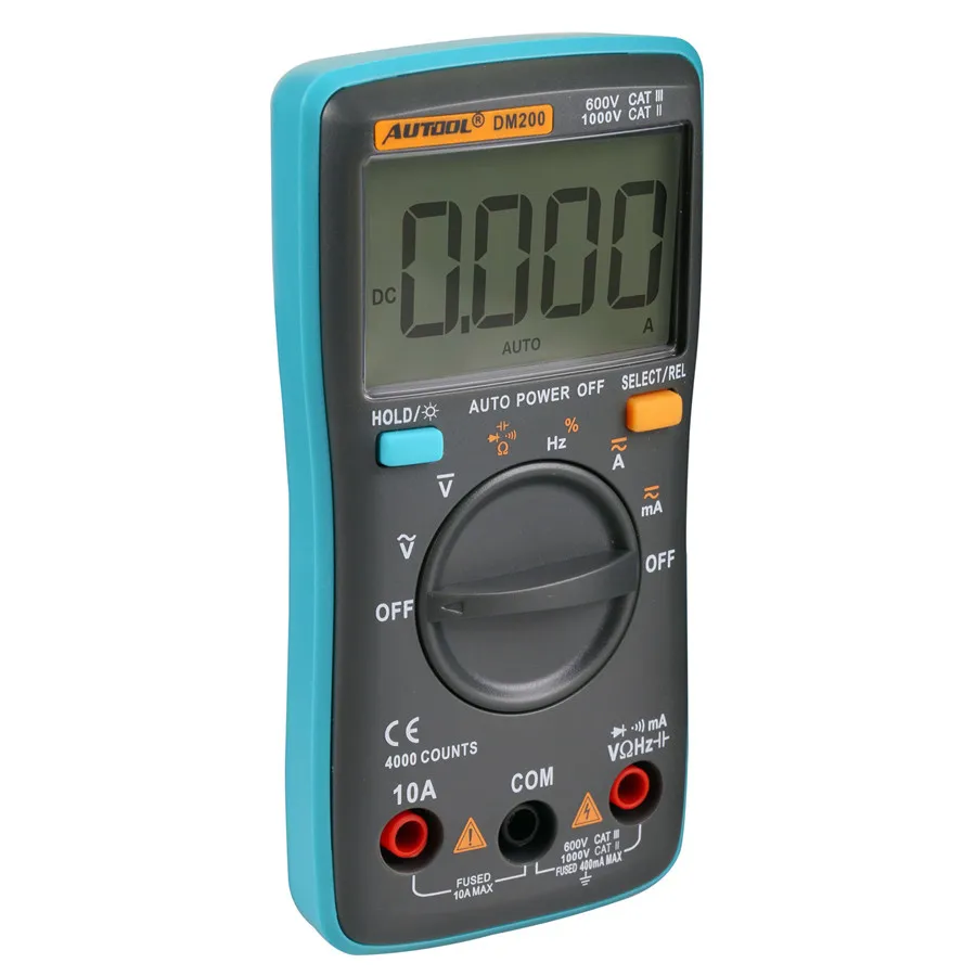 AUTOOL DM200 ЖК мультиметр цифровая схема диагностические инструменты LCD DC AC