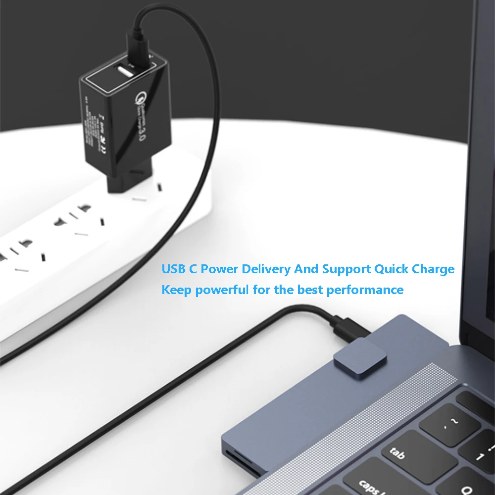Док станция с адаптером для концентратора USB Type C MacBook Pro Air 2019 2018 2017 2016 13 &quot15&quot 16 &quot