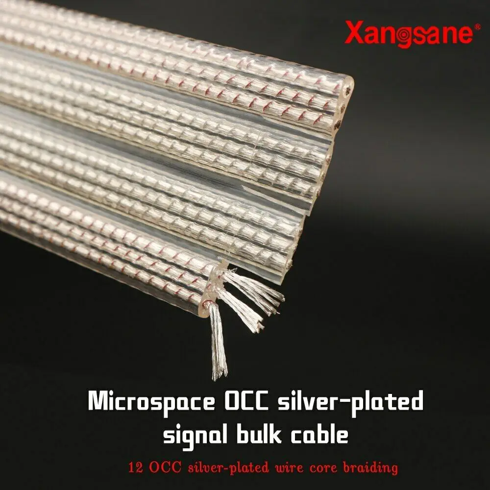 HiFi Micro Space двойной экранированный OCC посеребренный Diy громкоговоритель плоский