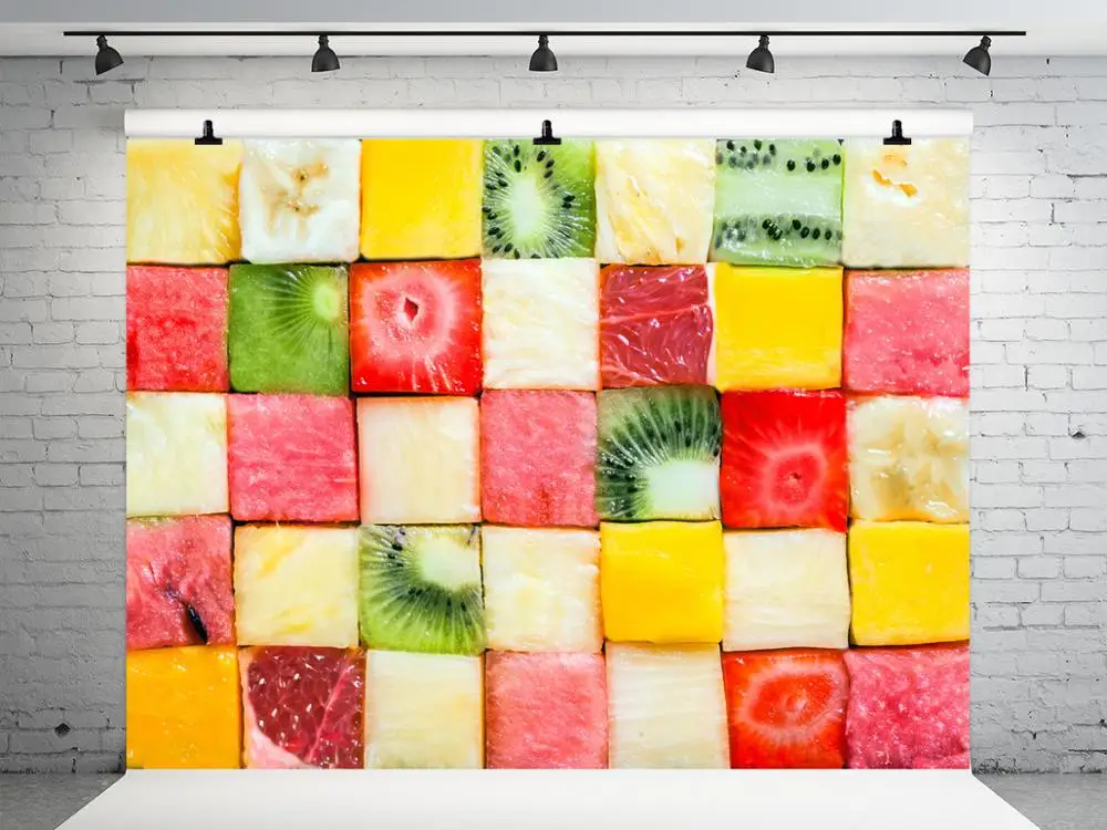 Виниловый фон для фотосъемки новорожденных с изображением фруктов арбуза